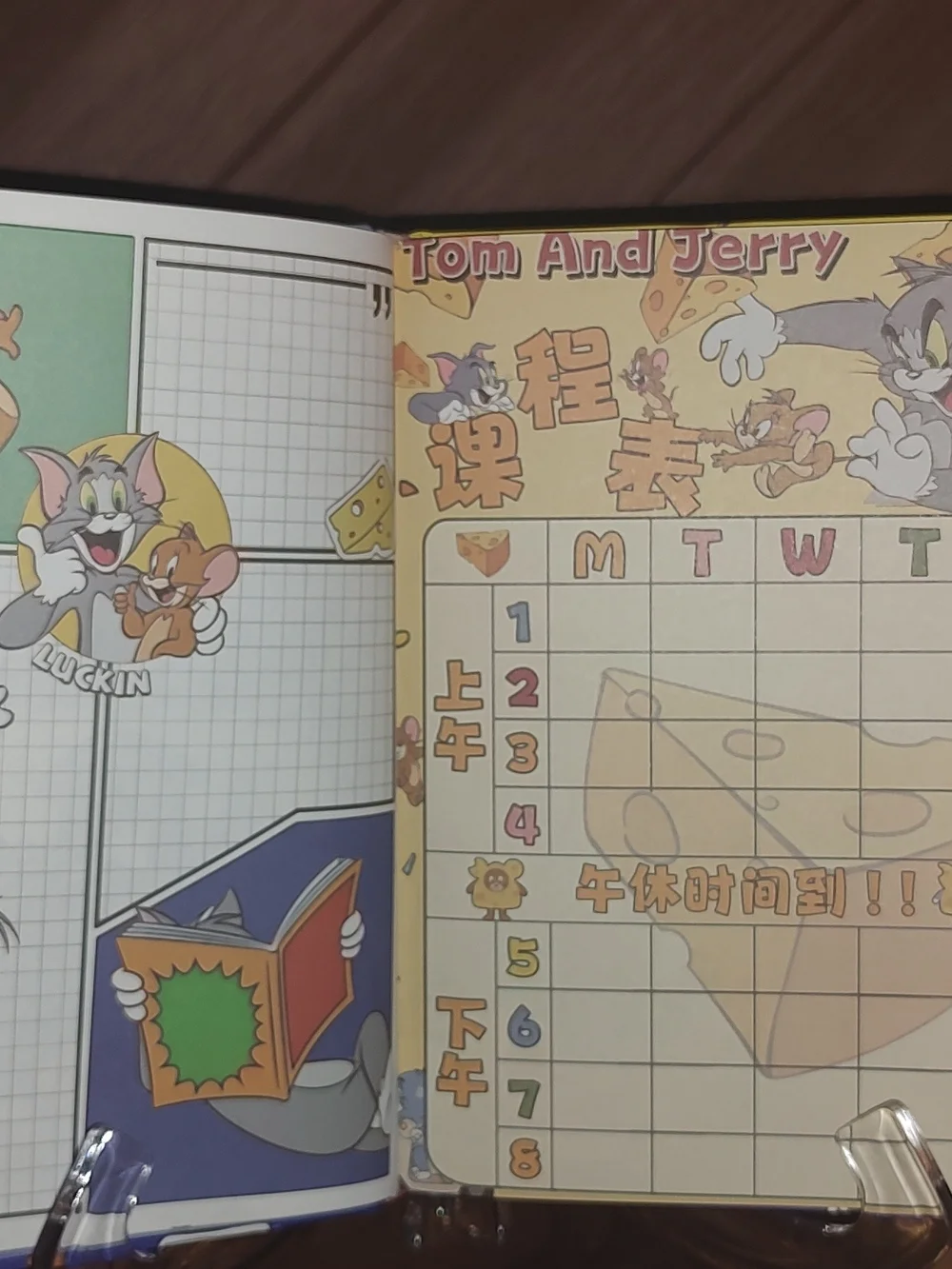 Tom and Jerry Graphic Hardcover Notebook - Colorful Cartoon Cover